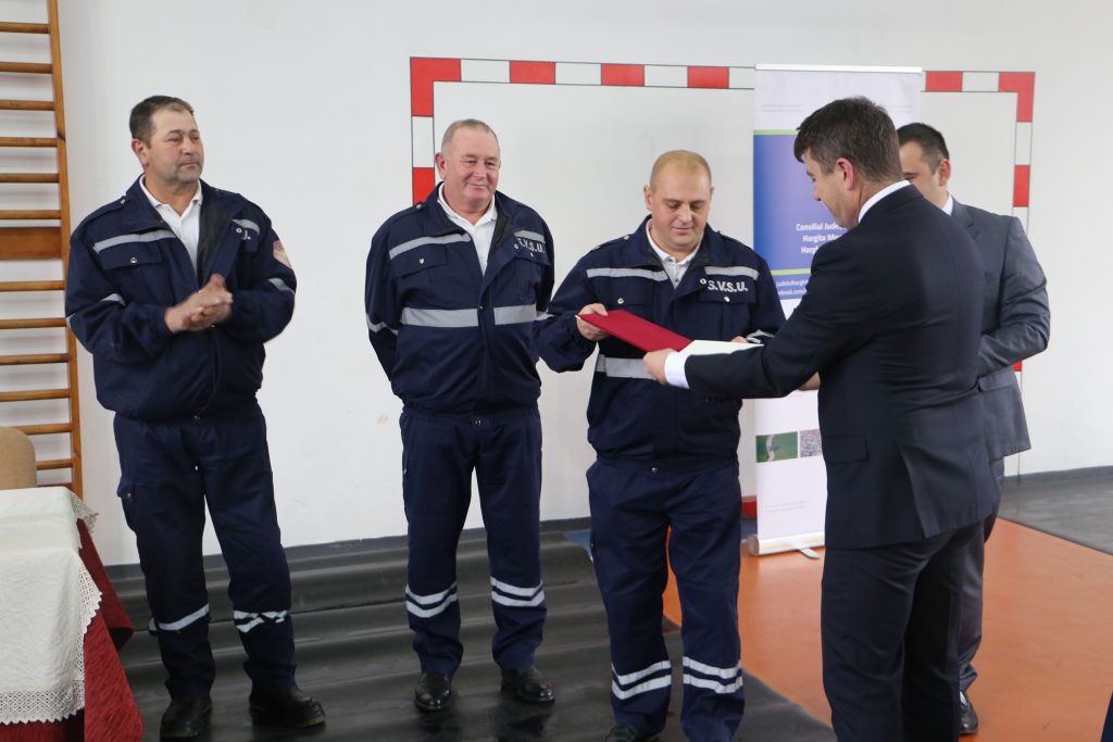 Pompierii voluntari harghiteni au fost premiați